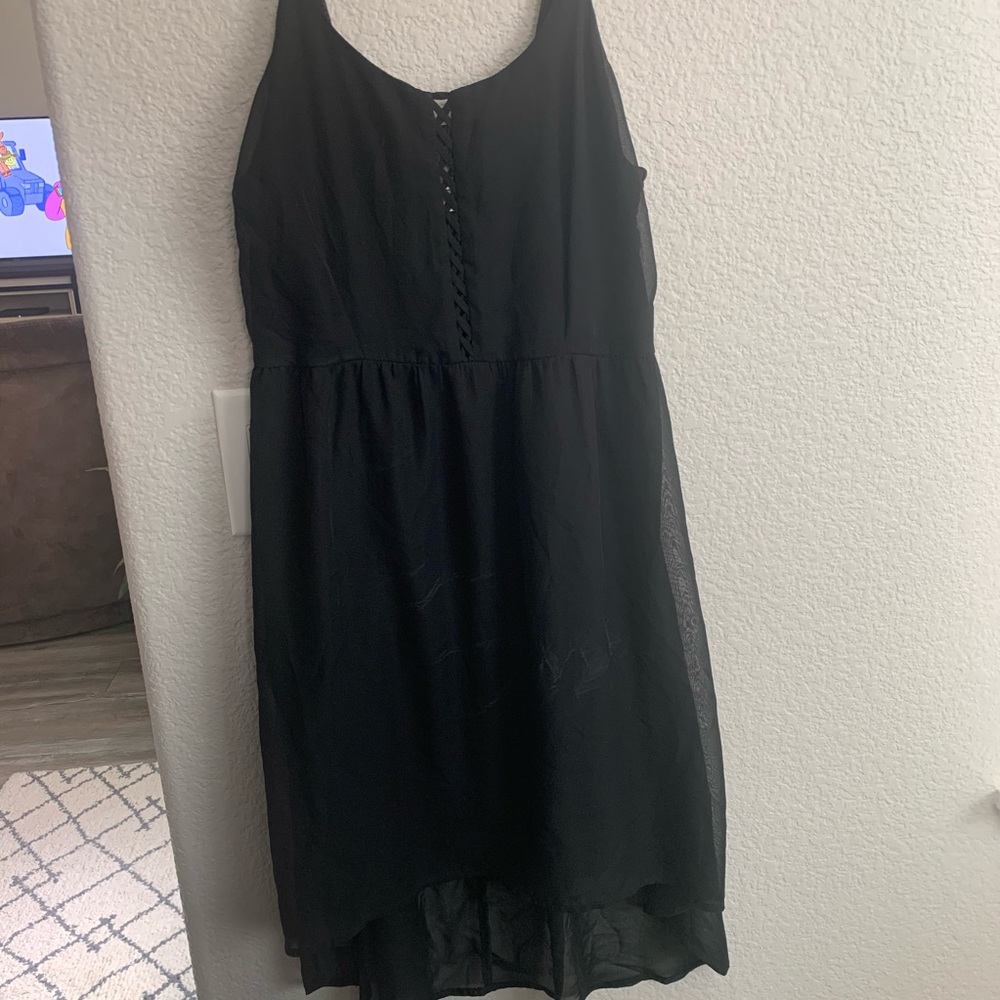 Black High-Low Dress